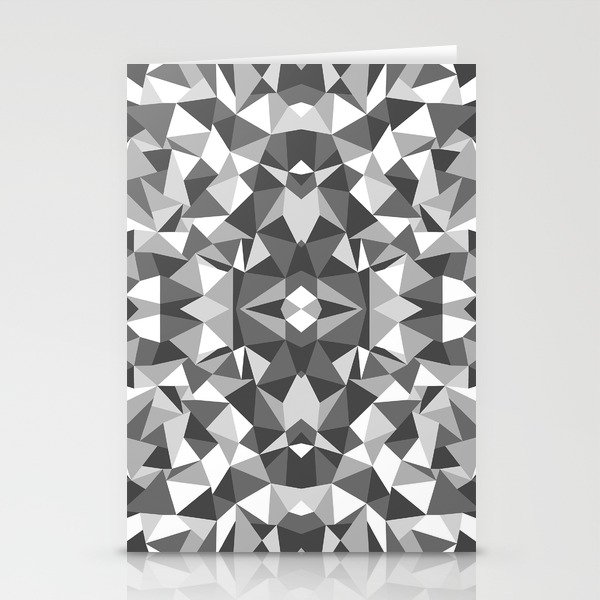 Abstract Colide Black and White Stationery Cards