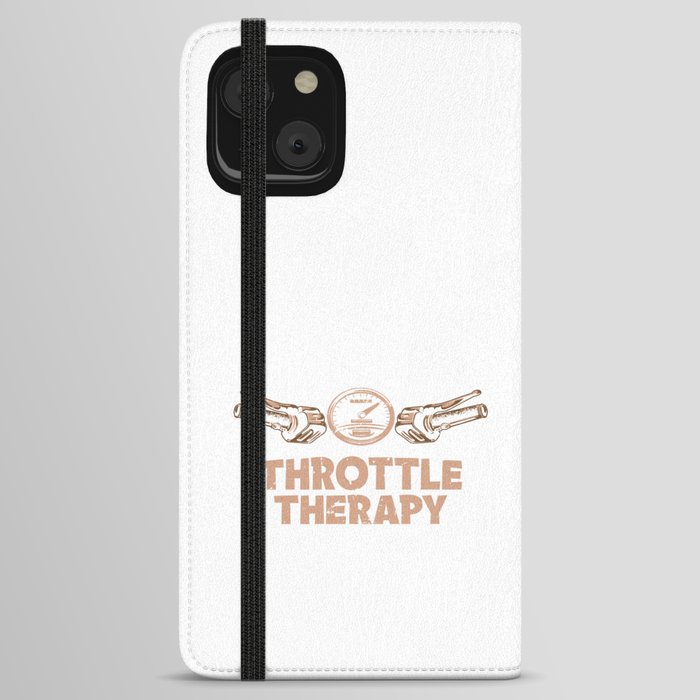 Throttle Therapy Motorcycle iPhone Wallet Case