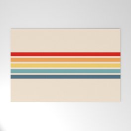Takaakira - Classic Rainbow Retro Stripes Welcome Mat
