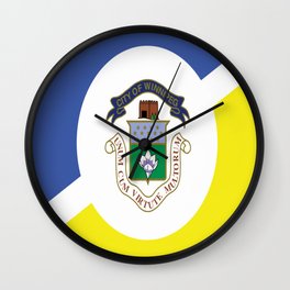 flag of winnipeg Wall Clock