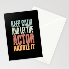 Keep Calm Actor Spruch Actor Gift Stationery Card