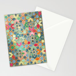 Gilt & Glory - Colorful Moroccan Mosaic Stationery Card