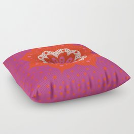 Red flower Floor Pillow