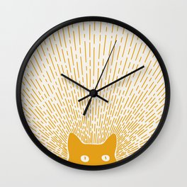 Cat Landscape 96: Good Meowning Wall Clock