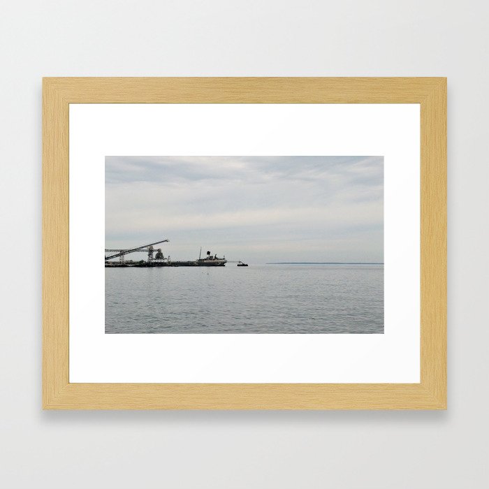 freight dock Framed Art Print