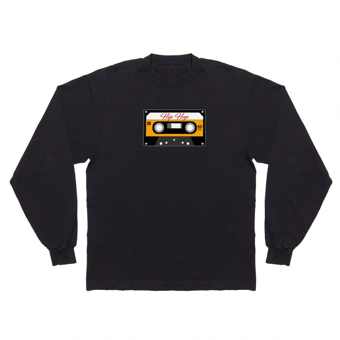 Retro Hip Hop Cassette Tape Design 80's Mix Long Sleeve T Shirt by