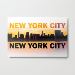 New York City Skyline Metal Print