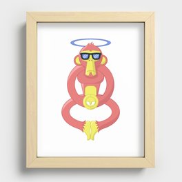 Saint Monkey Recessed Framed Print