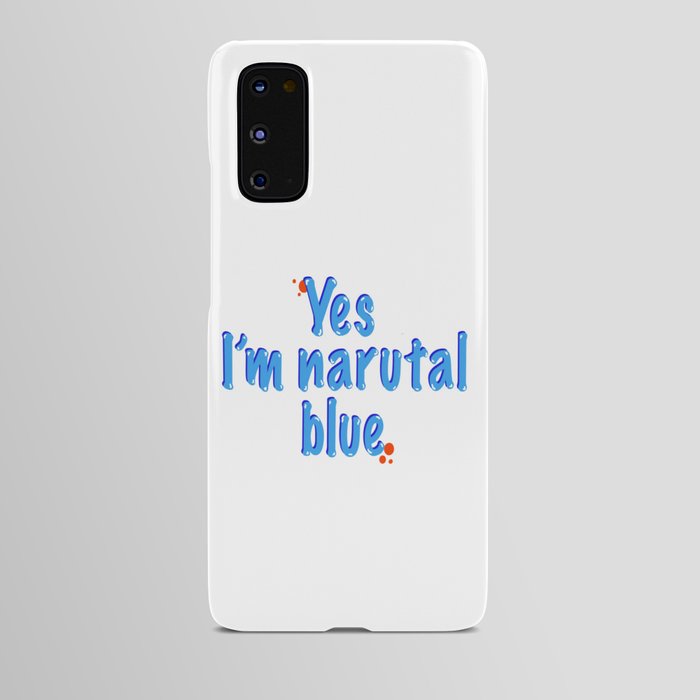 blue feel Android Case