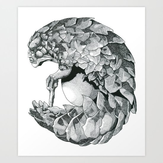Pangolhumain Art Print