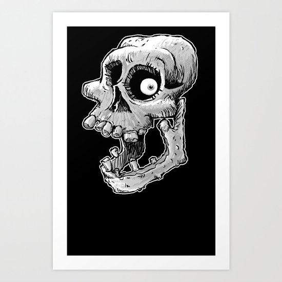 Bone head Art Print