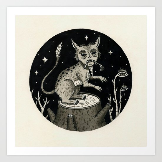 Caught Snacking Art Print