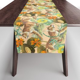 TIGERS IN THE ORANGE JUNGLE Table Runner