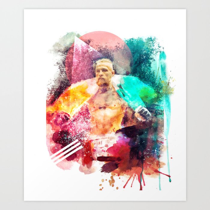 Conor Mcgregor Abstract Art Print Art Print By Artifulprints Society6