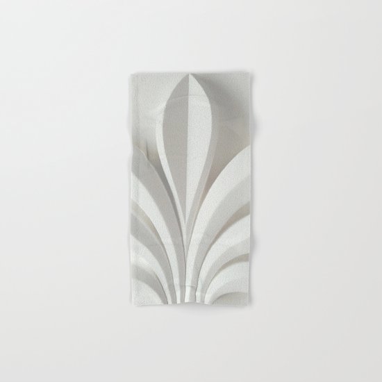 White sculpture Hand & Bath Towel