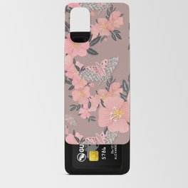Primrose and Tiger Moth Pattern Android Card Case