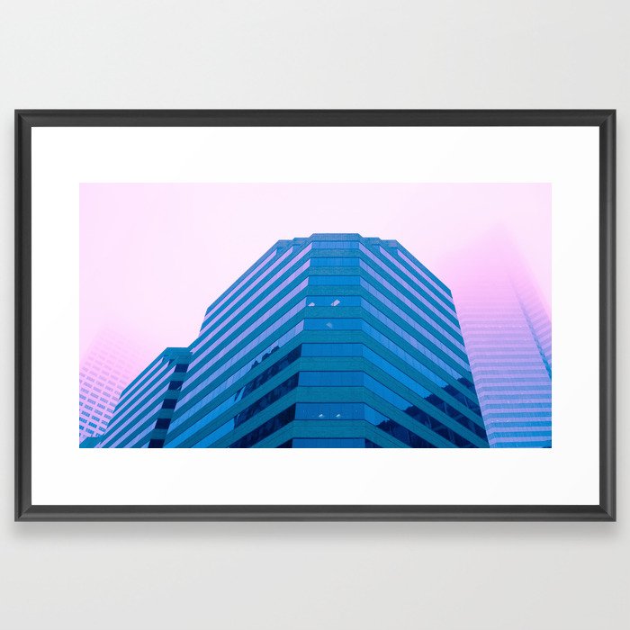 pink. Framed Art Print