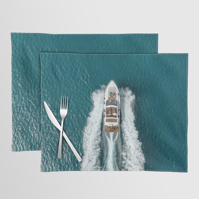 Luxury Yacht Sailing  Placemat