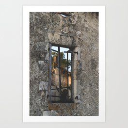 Old Window/ Travel Photography/ Wall Art Art Print