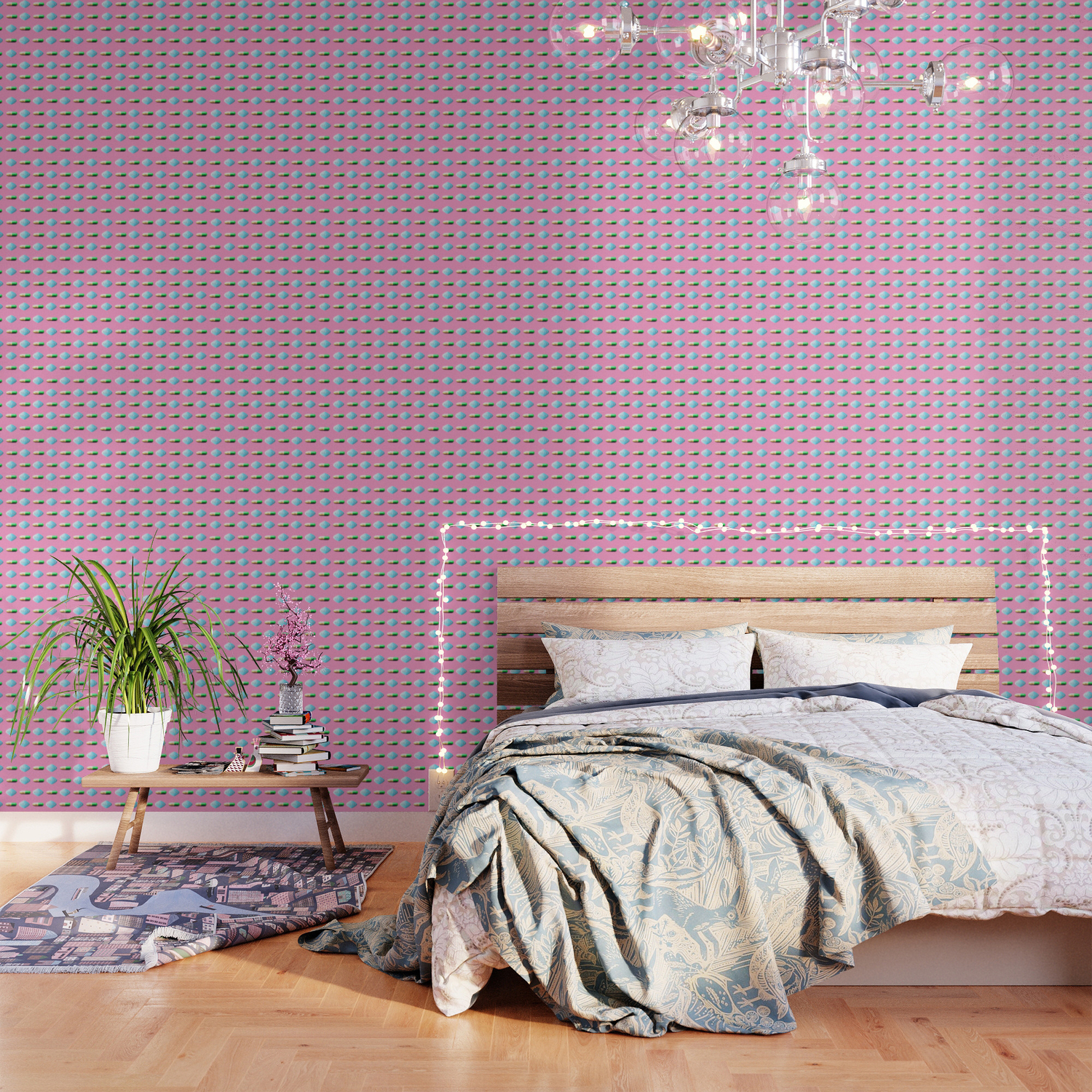 American Psycho Homemade Pattern Wallpaper