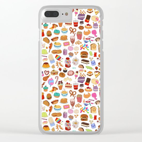 Cute food Clear iPhone Case