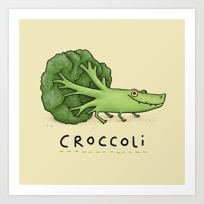 Croccoli Art Print