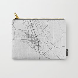 Gilroy - California - US Gray Map Art Carry-All Pouch