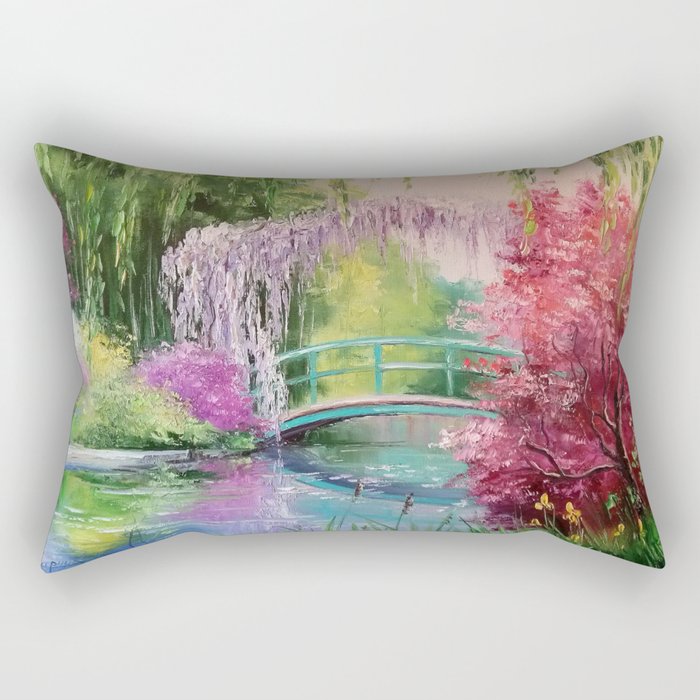 In the garden of Monet Rectangular Pillow