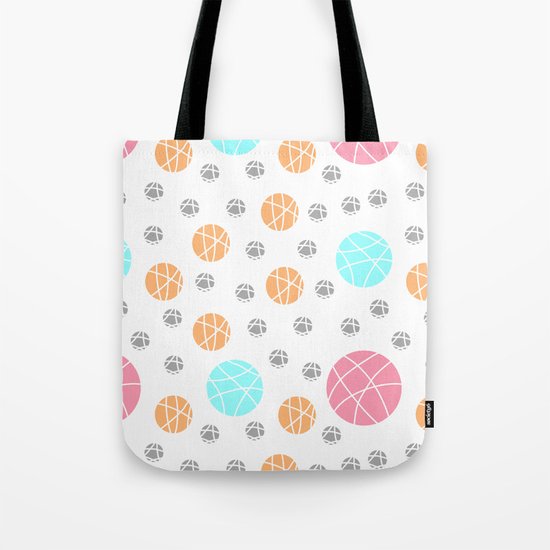 Broken Orbs (ColorOnWhite) Tote Bag