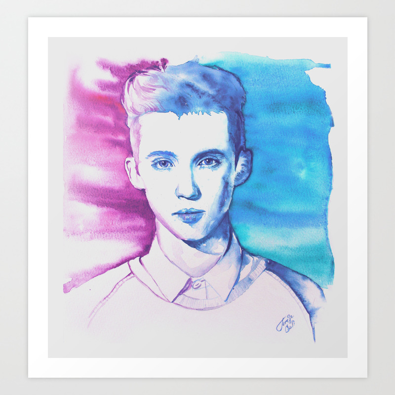 Troye Sivan Trxye Inspired Art Print By Toerworth Society6