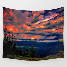 Psychedelic Sunset Wall Tapestry