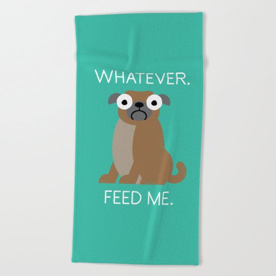 The Pugly Truth Beach Towel