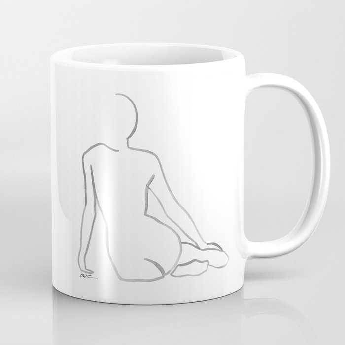 Woman Line Drawing (Backside) Coffee Mug
