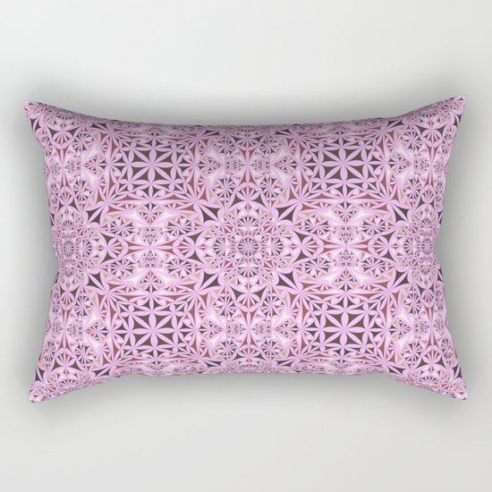 Pink kaleidoscope wallpaper Rectangular Pillow