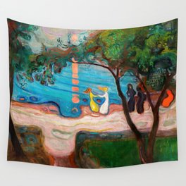 Edvard Munch - Dance on the Beach Wall Tapestry