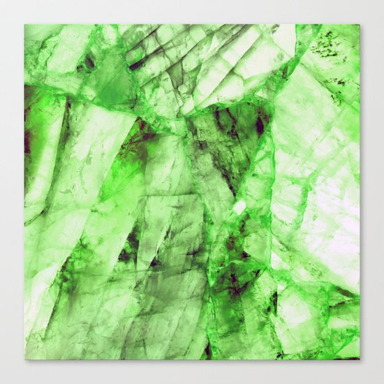 Green crystal Canvas Print