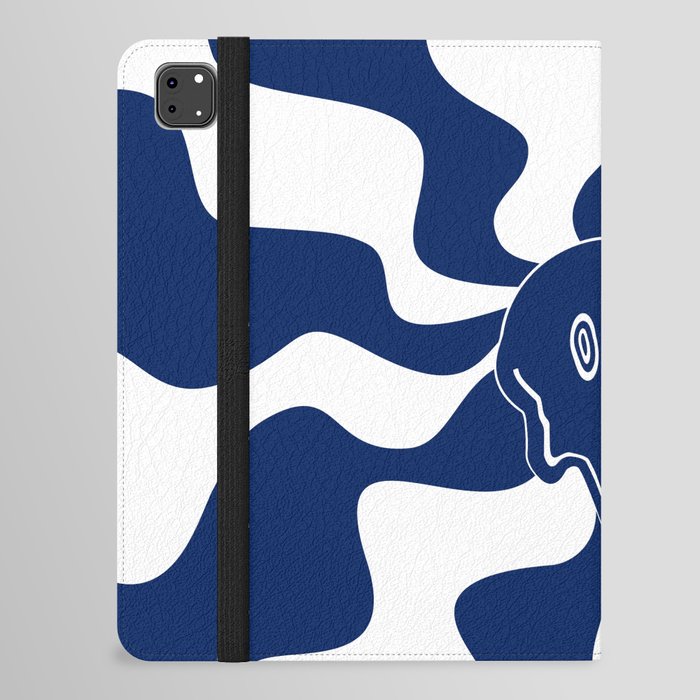 Smile Melt - Blue and White iPad Folio Case