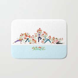 Yoga Girls_Growing With Poses_Robin Pickens Bath Mat