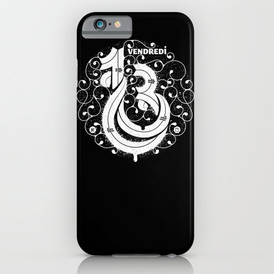 Vendredi 13 monogram iPhone & iPod Case