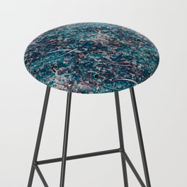 Psychedelic colorful mushrooms Bar Stool