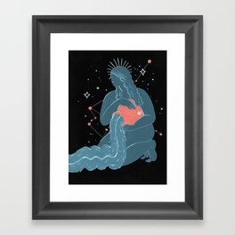 Aquarius Babe Framed Art Print