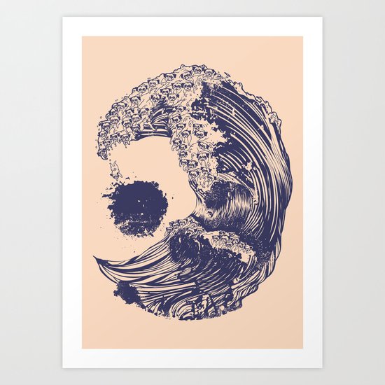 Pugs X Swell Art Print