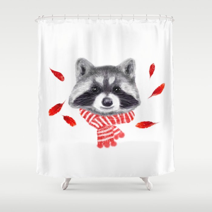 Racoon Shower Curtain