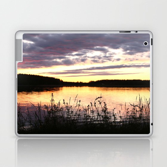 Sunset By The Lake - Summer Scene #decor #society6 #buyart Laptop & iPad Skin