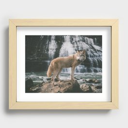 Waterfall Wild Recessed Framed Print