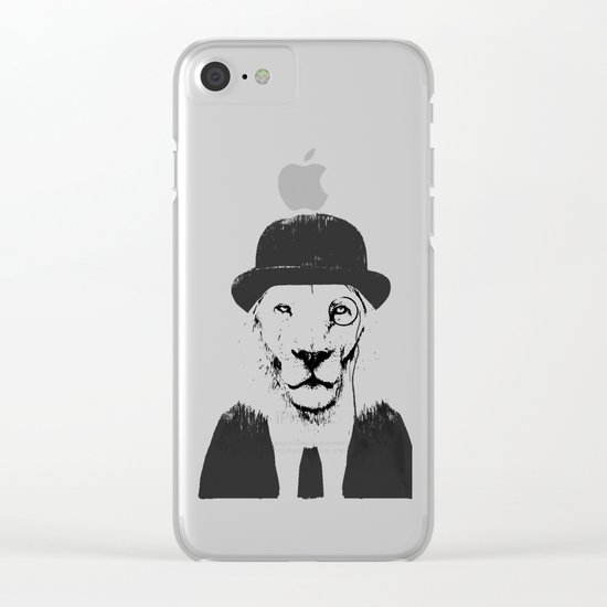 Sir lion Clear iPhone Case