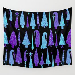 Seussical Trees - Aqua & Purple Wall Tapestry
