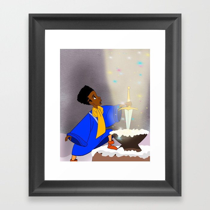 Young King Framed Art Print