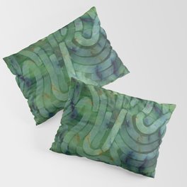 'Careful Where You Stand, In Green' Pillow Sham