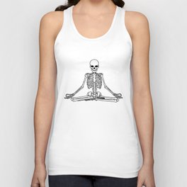 Meditation Skeleton Unisex Tank Top